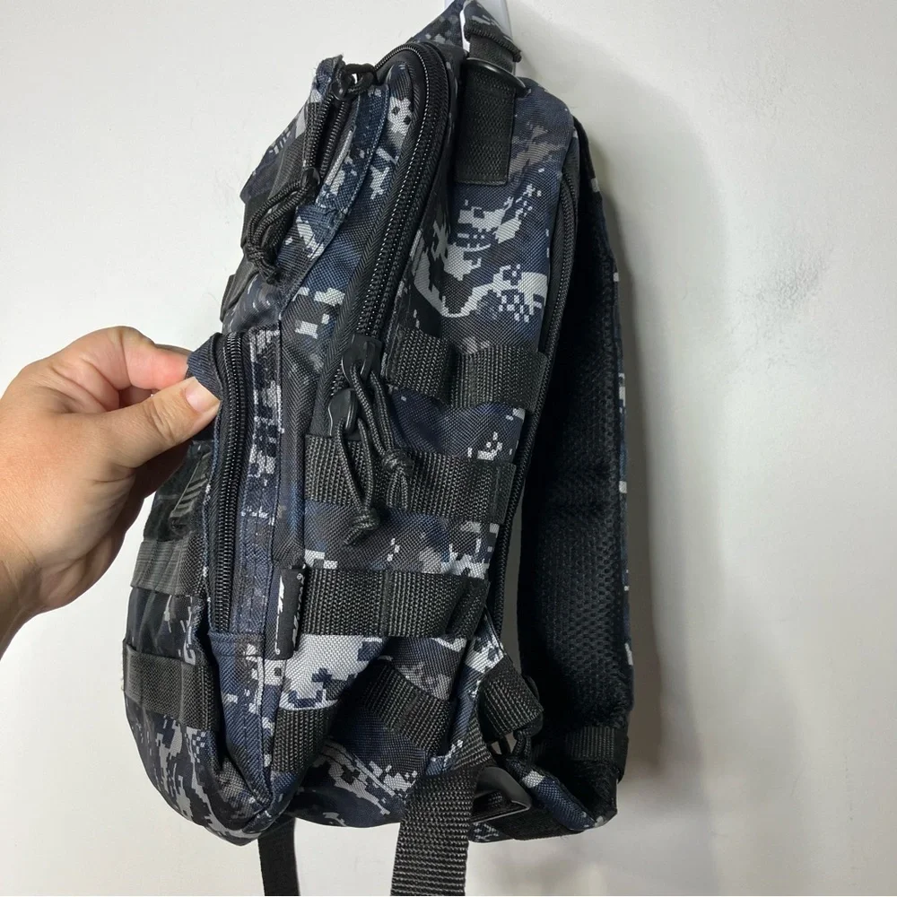Nexpak tactical day pack‎ black & blue camouflage small/medium size